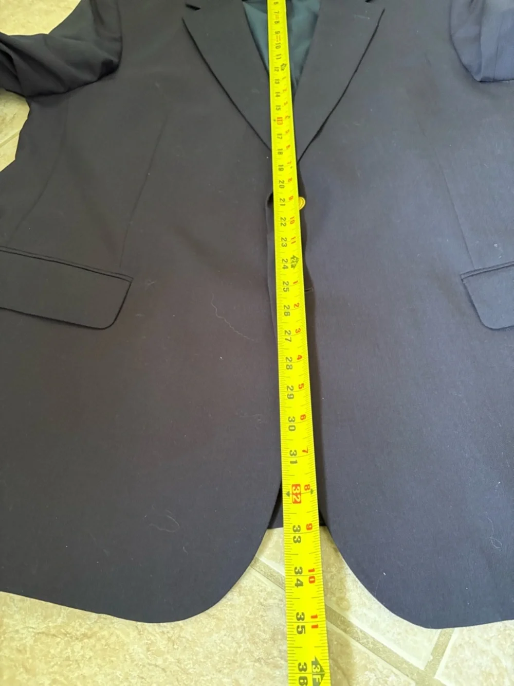 Jos A Bank Men Size 46R Navy Blue Classic Wool Blazer Regal Fit Gold Buttons